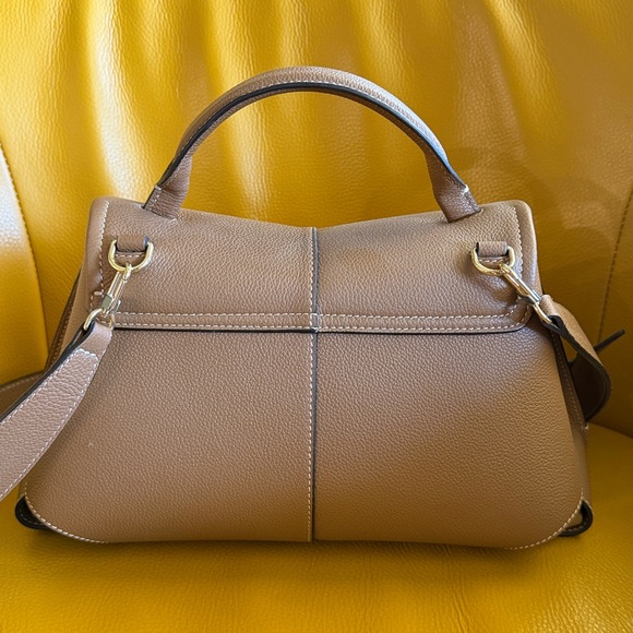 Polene Mokki Mini Textured Camel Shoulder Bag - Picture 7 of 12